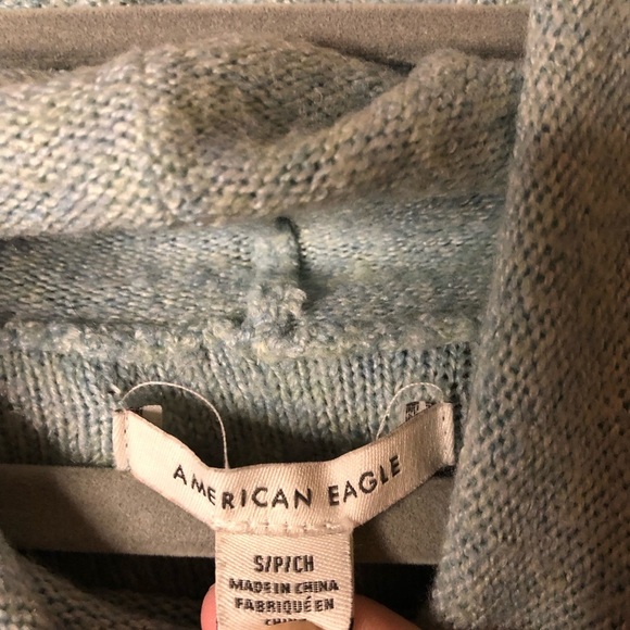 American Eagle Cowl‎ Neck Sweater Blue Size Small - Picture 3 of 5